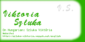 viktoria szluka business card