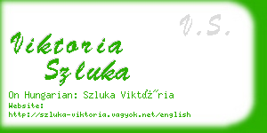 viktoria szluka business card